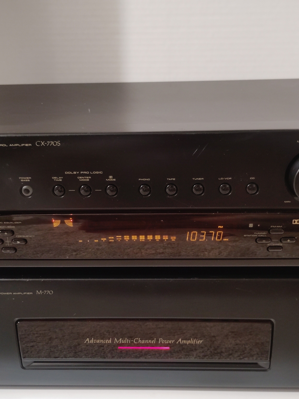 Pioneer CX-770S + M-770 Stereo Amplifier System Vintage Japan